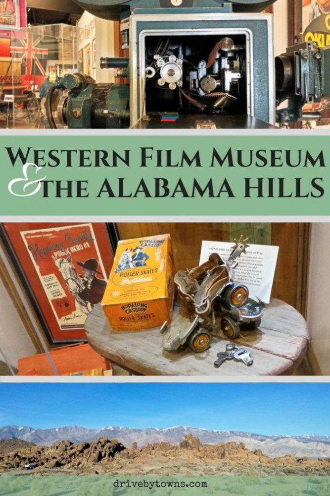 Visit the Western Film Museum and the Alabama Hills, site of several movies, in Lone Pine, California. They're right off of 395, making them an easy road trip destination.