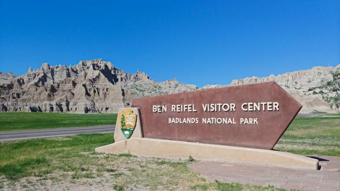 Ben Reifel Visitor Center at the Interior entrance to Badlands National Park