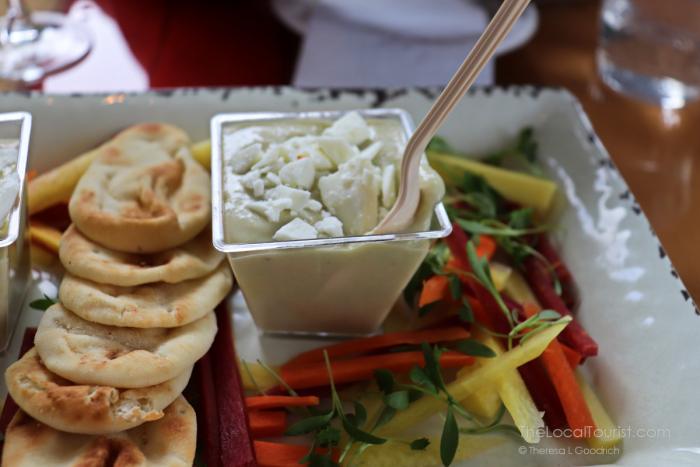 navy bean hummus made with ramps at Free Run Cellars
