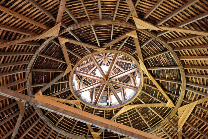 Roof at Round Barn Winery in Baroda, Michigan
