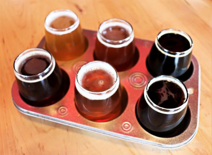 Beer Flight at Round Barn Brewery & Public House
