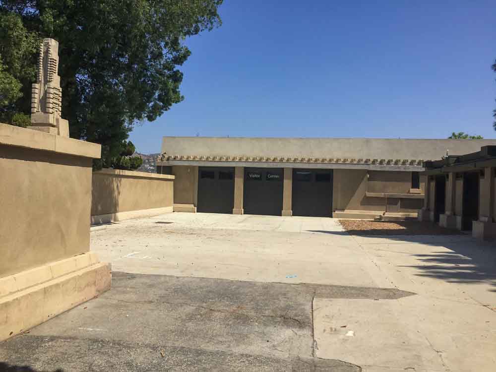 Hollyhock House in Los Angeles, California; a Frank Lloyd Wright home listed as a UNESCO World Heritage site, photo by Constance, the Adventures of Panda Bear