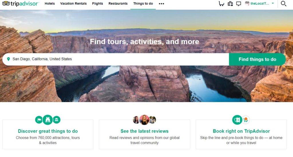 TripAdvisor Top Things To Do Near Me