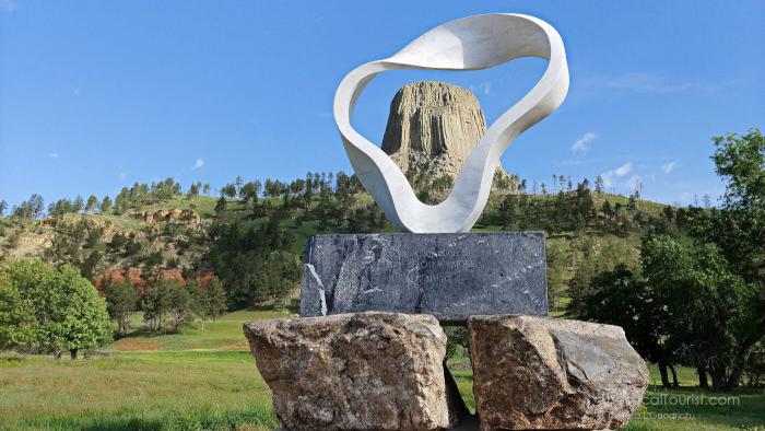 Circle of Sacred Smoke, World Peace Sculpture by Junkyu Muto at Devils Tower National Monument
