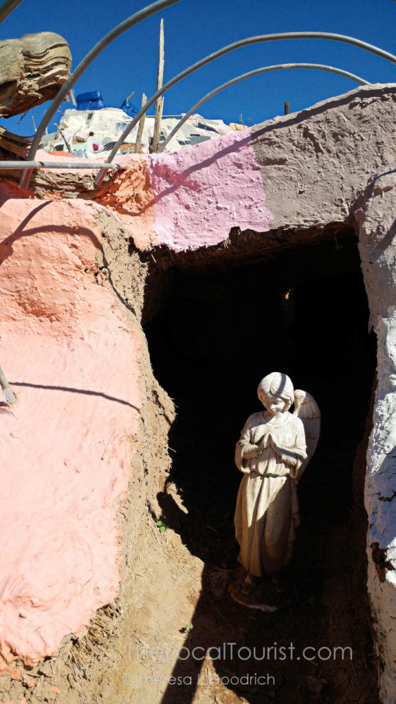Statue inside alcove at Salvation Mountain