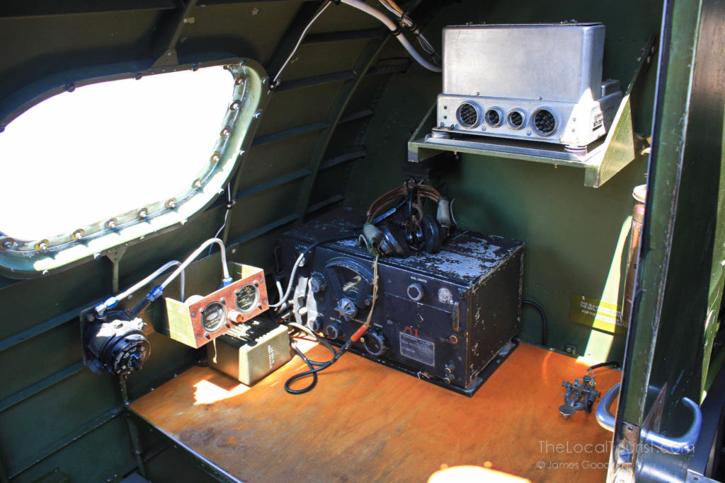 Radio room in a B-17
