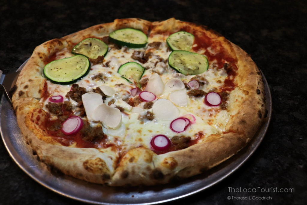 Farmers Market Pizza at Billy Bricks in Elgin Illinois