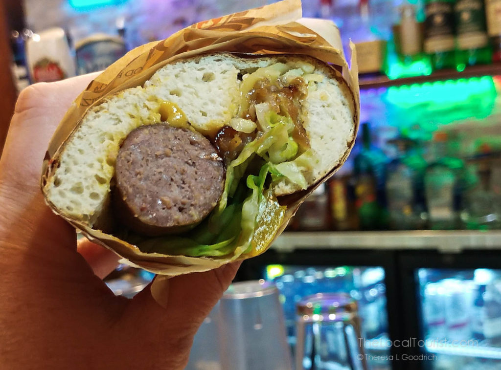 Cheddar brat from Billy Brick's