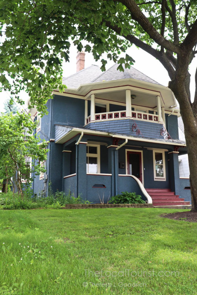 Angeline Corbey House (1910) - an American Foursquare house in the Elgin Historic District