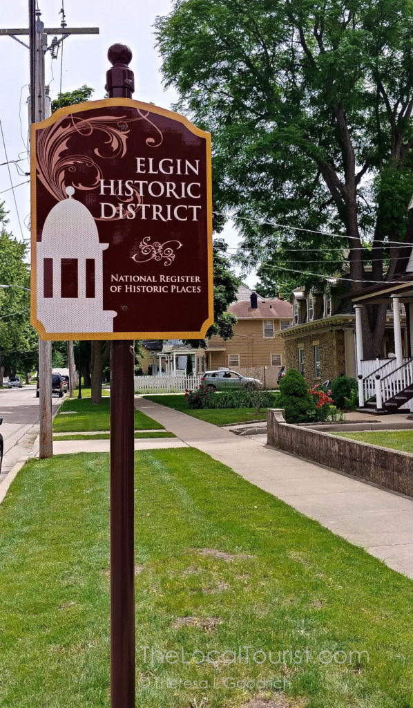 Elgin Historic District. Listed on the National Register of Historic Places