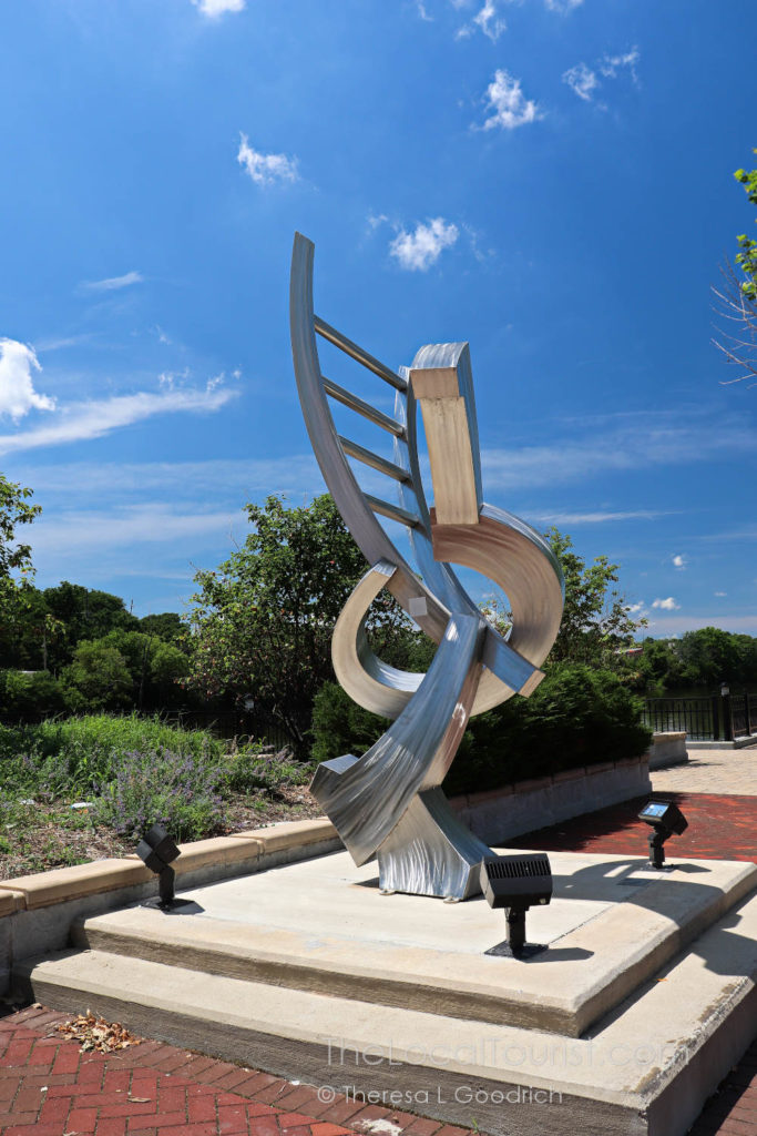 Continuum by Nathan Pierce, a piece on the Elgin Public Art tour