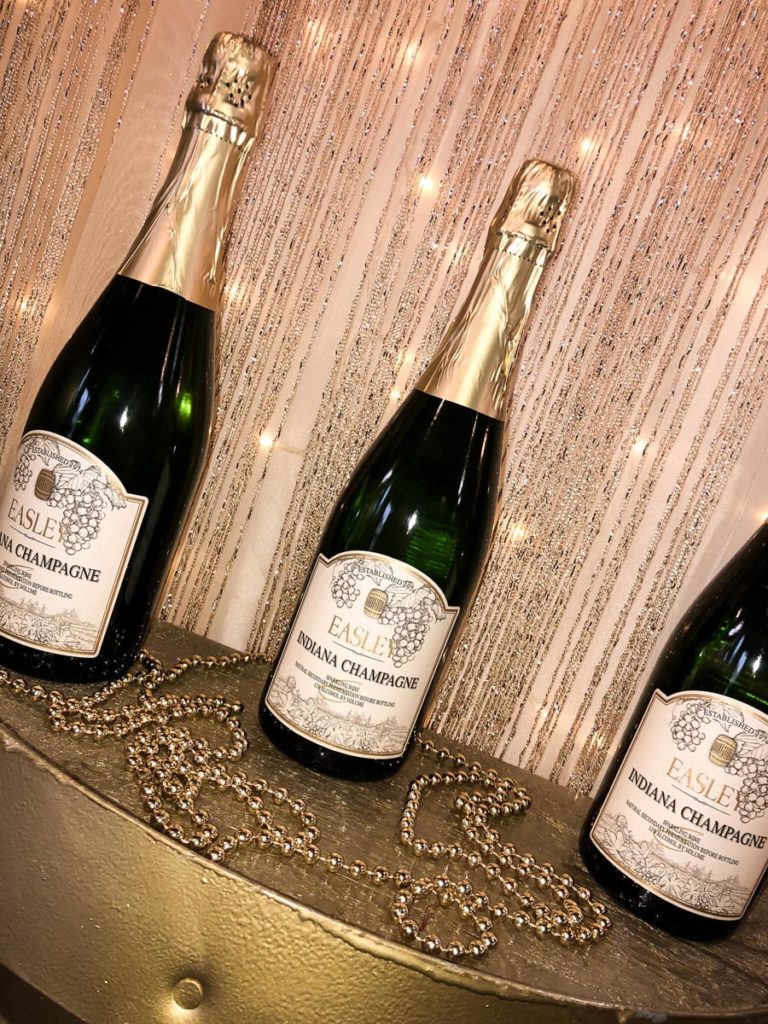 Indiana Champagne from Easley Winery, photo credit Haley DeHaan
