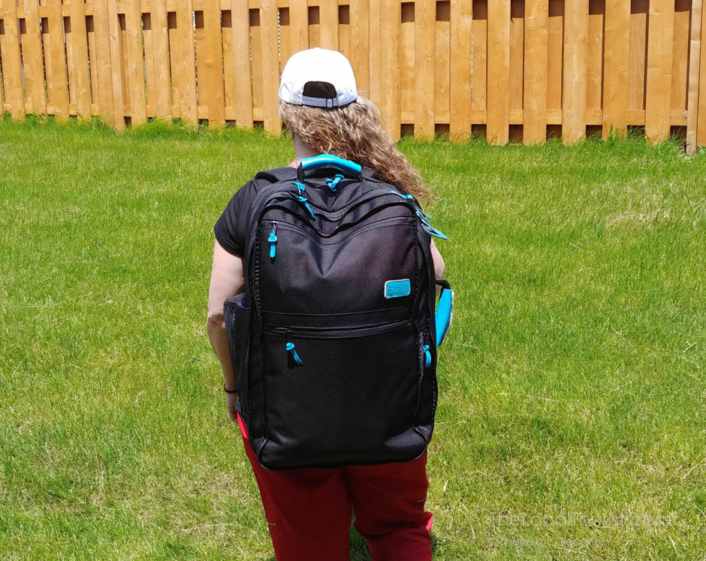 Standard Luggage Co. Carry-on Backpack is well balanced