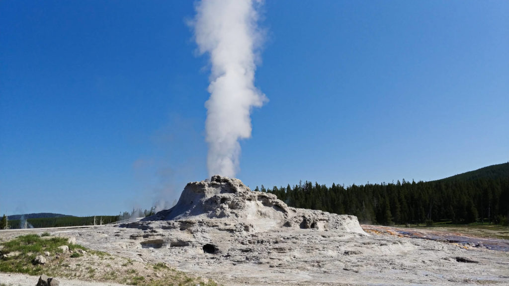 Castle Geyser in Yellowstone