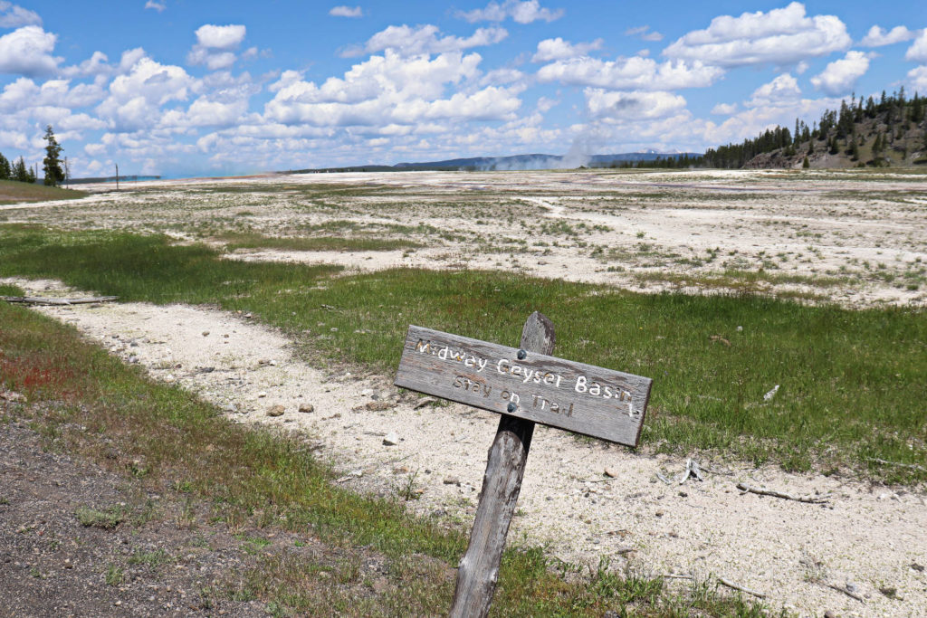 Midway Geyser Basin, home of Grand Prismatic Spring in Yellowstone National Park