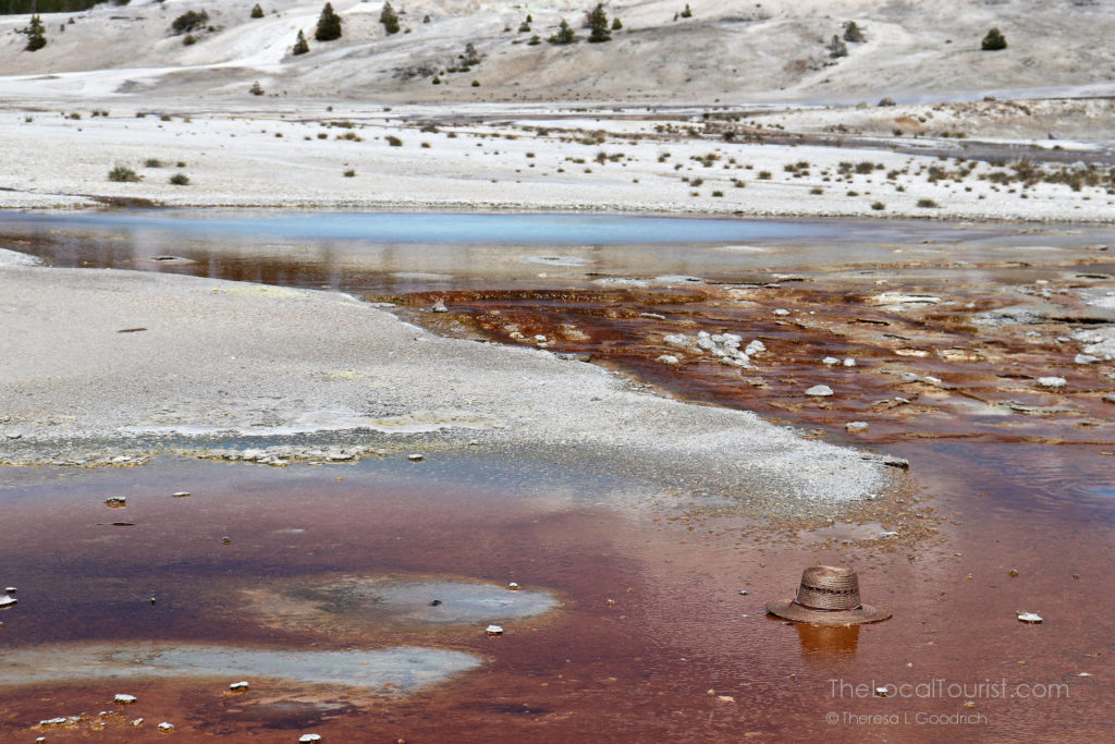Lone hat in Porcelain Basin