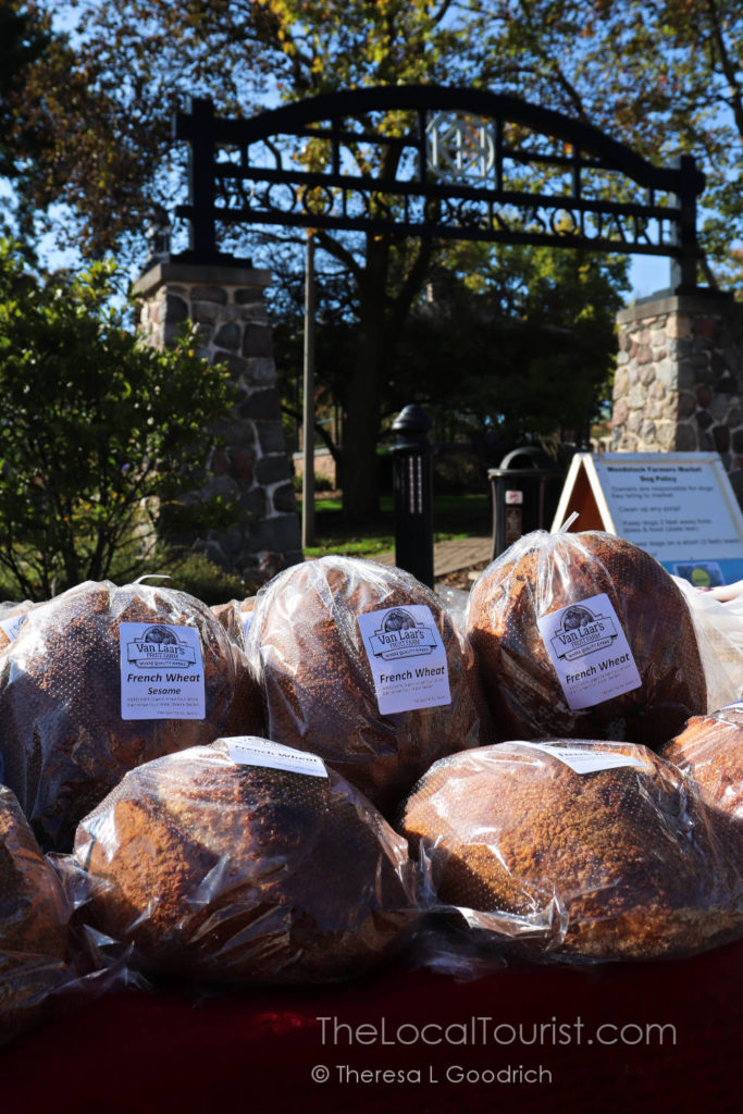 Fresh baked bread at Woodstock Farmers Market