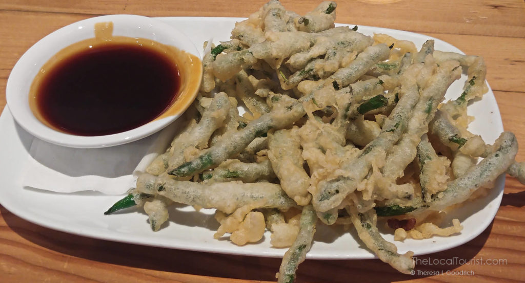 Tempura battered green beans, one of the vegan options at Duke's Alehouse in Crystal Lake