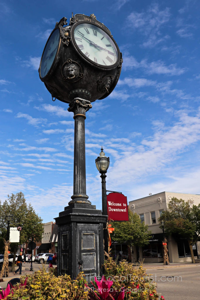 Clock tower in Downtown Crystal Lake
