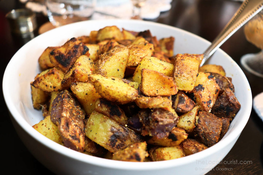 Perfect roasted potatoes served for breakfast at Cherry Tree Inn, site of Groundhog Day