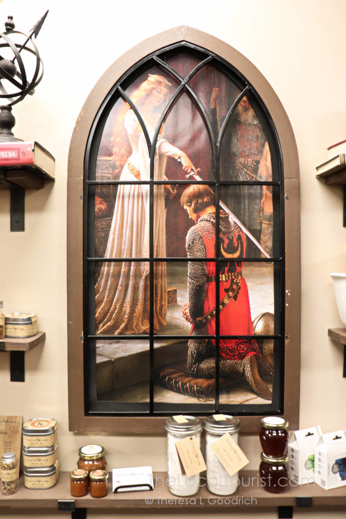 Knights of the realm display at Casting Whimsy in Woodstock, Illinois