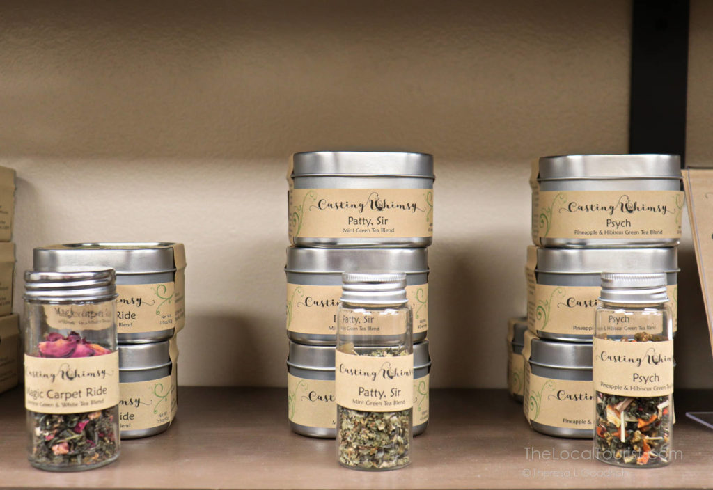 Teas at Casting Whimsy, a fun tea shop in Woodstock