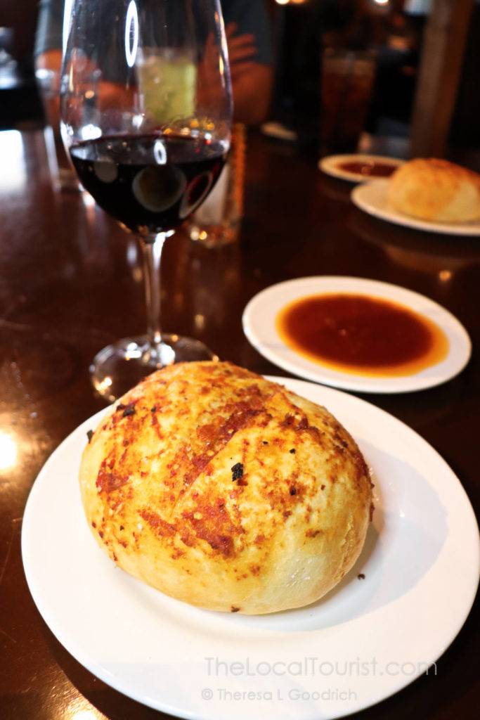 Bread service at Charbonos