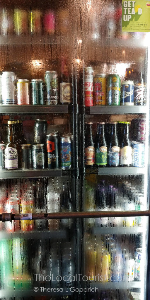 Cooler full of craft beer at Rusted Silo