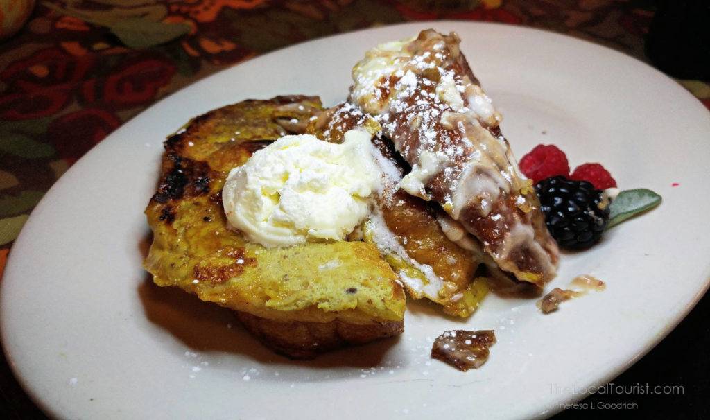 Cinnamon roll French Toast from Bread Basket Cafe and Bakery