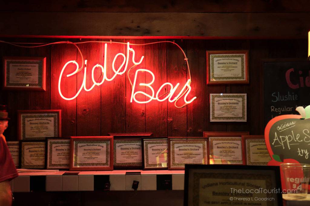 Cider Bar at Beasley's Orchards in Hendricks County