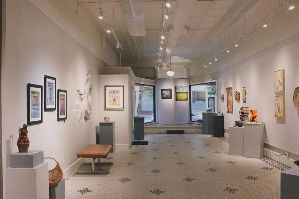 Wide open space in the gallery of Artists' Own