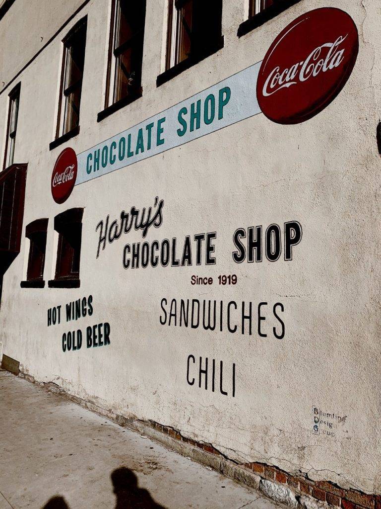 Harry's Chocolate Shop exterior - Olivia Van Zelst