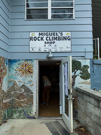 Miguel's rock climbing shop