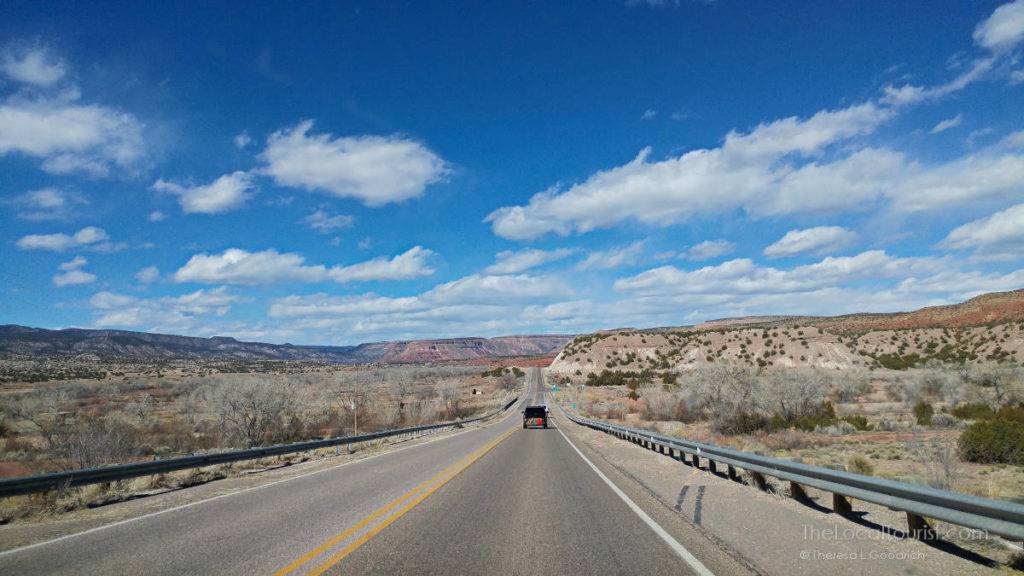 Road to Jemez Historical Site in New Mexico